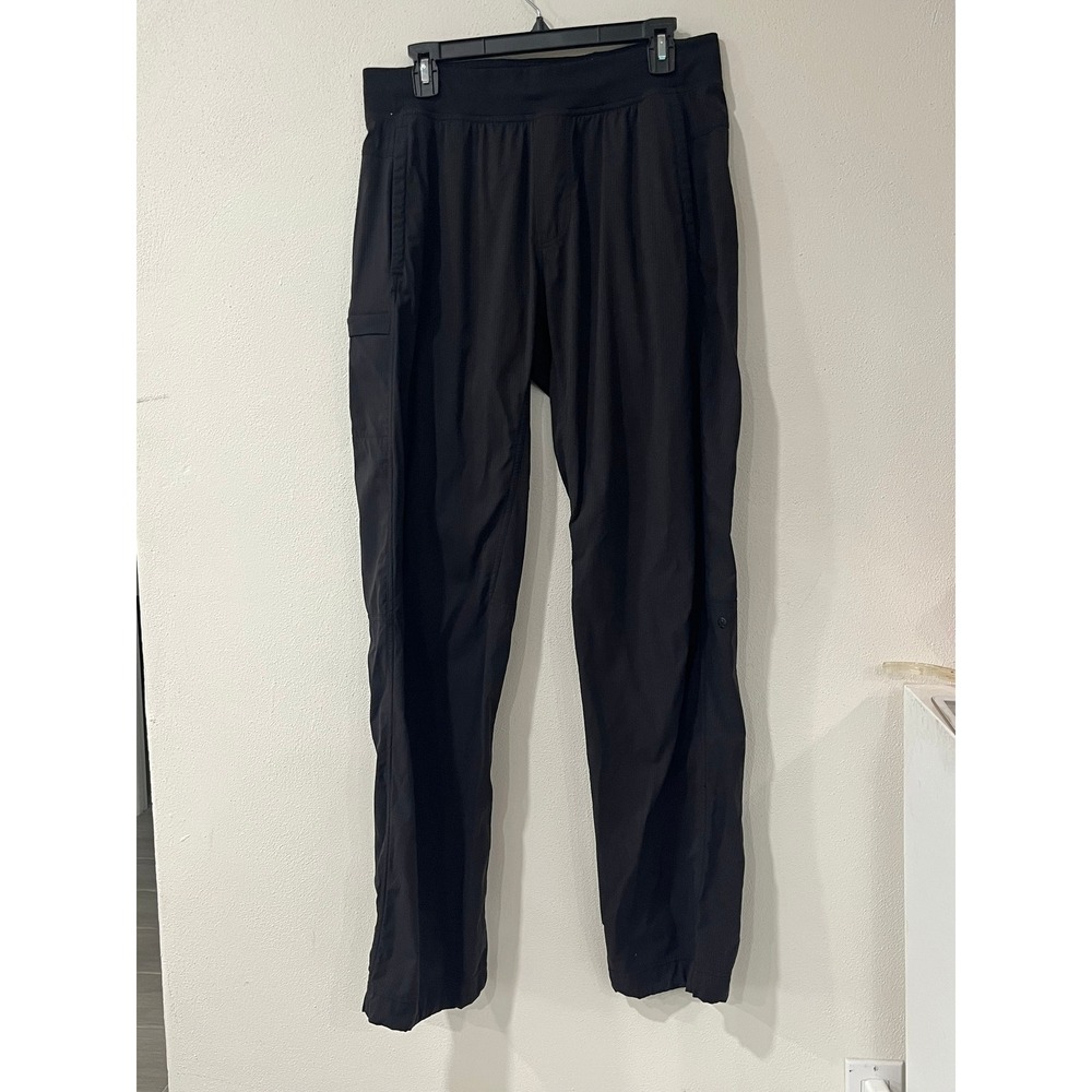 Lululemon Mens Black Textured Athletic Cargo Pants Size L